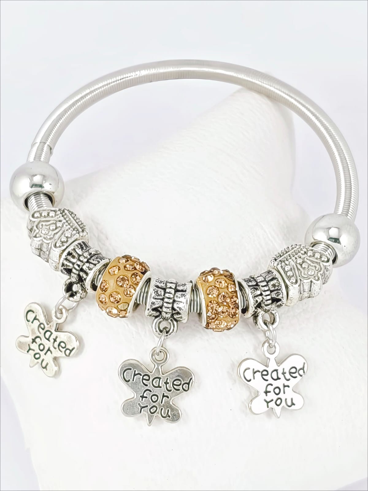 Pulsera "Mariposa Interior" — Rosa Mate