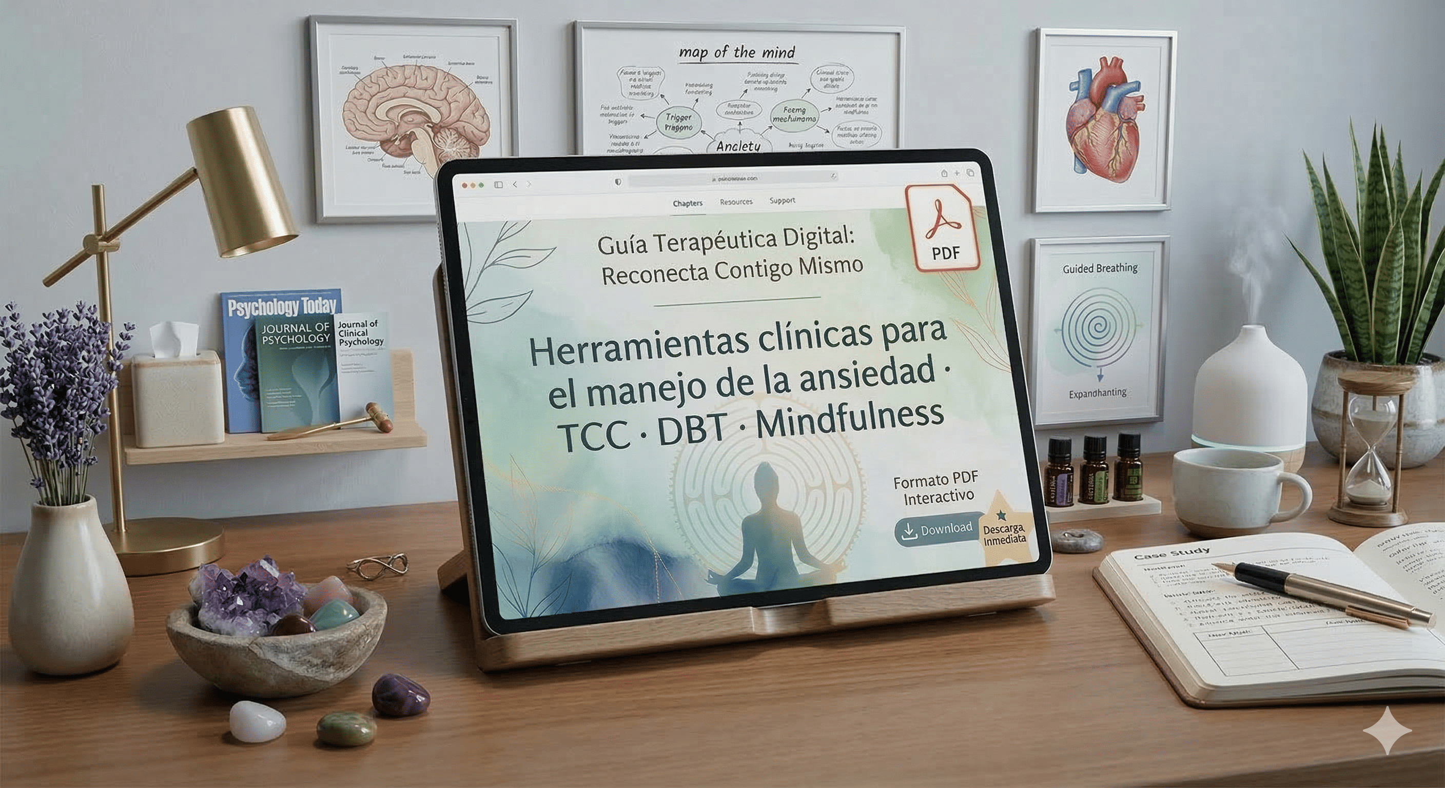 Herramientas clínicas para el manejo de la ansiedad · TCC · DBT · Mindfulness